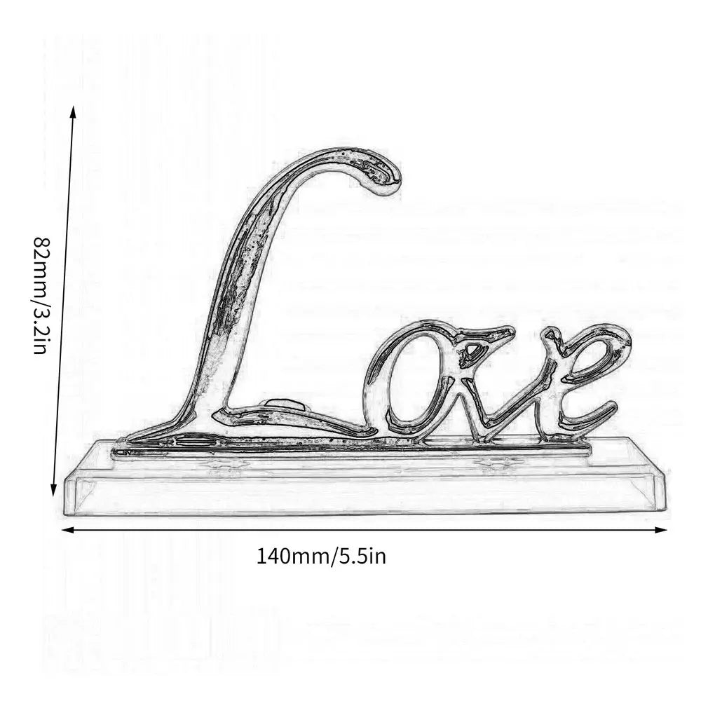 Love Display Stand Holder for Flower Roses Display Base