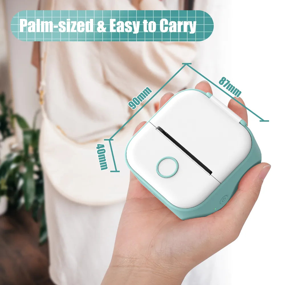 Pocket Sized Portable Wireless Thermal Printer for On-the-Go Printing