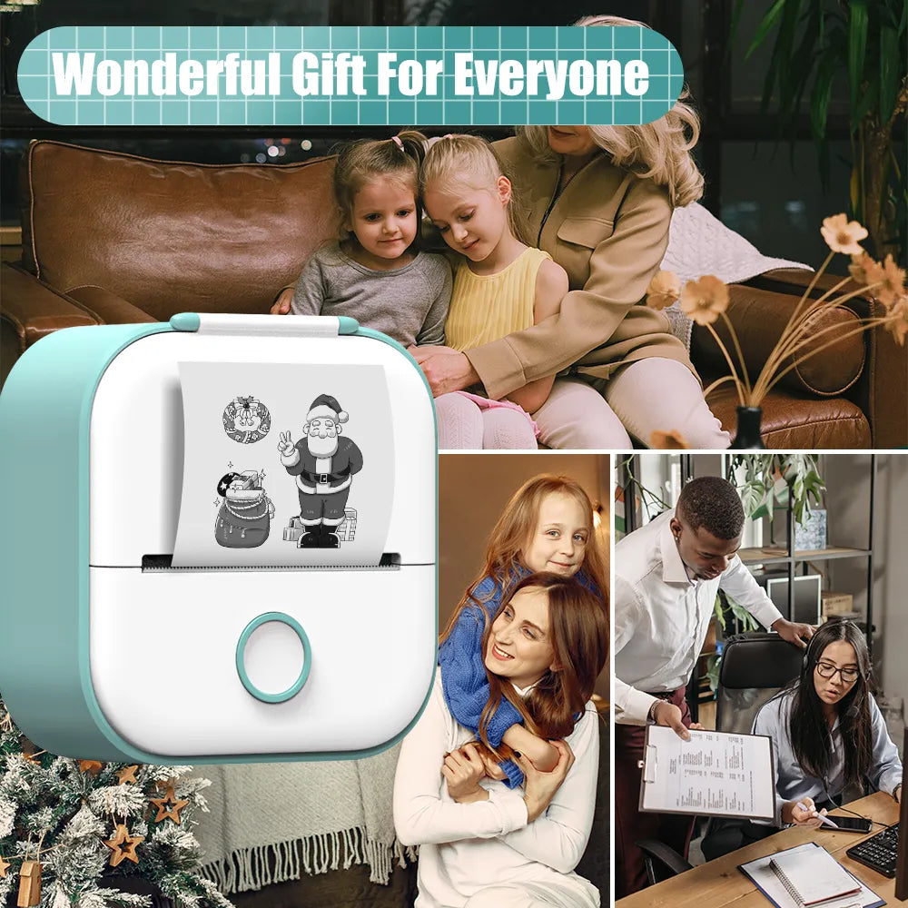 Pocket Sized Portable Wireless Thermal Printer for On-the-Go Printing