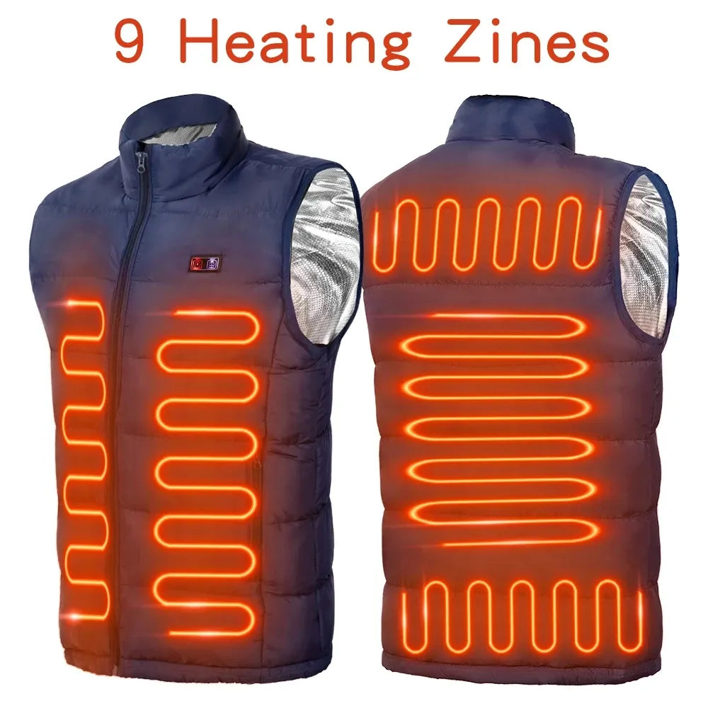 Beat the Chill: 2024 Winter SALE on ThermoLux™ USB Heated Vest with 15HR Battery Life!