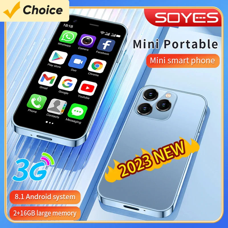SOYES XS15 Mi Phone SmartPhone 3.0'' Dual SIM Standby 3G Mobile Phone Wifi GPS Play Store 2GB 16GB