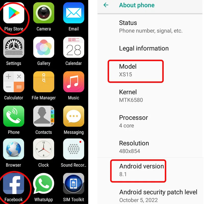 SOYES XS15 Mi Phone SmartPhone 3.0'' Dual SIM Standby 3G Mobile Phone Wifi GPS Play Store 2GB 16GB