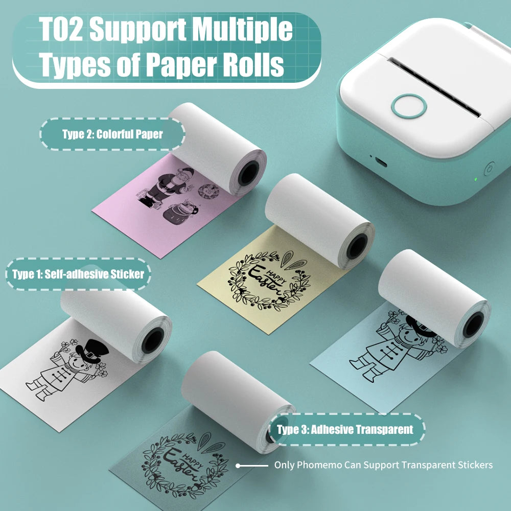 Pocket Sized Portable Wireless Thermal Printer for On-the-Go Printing