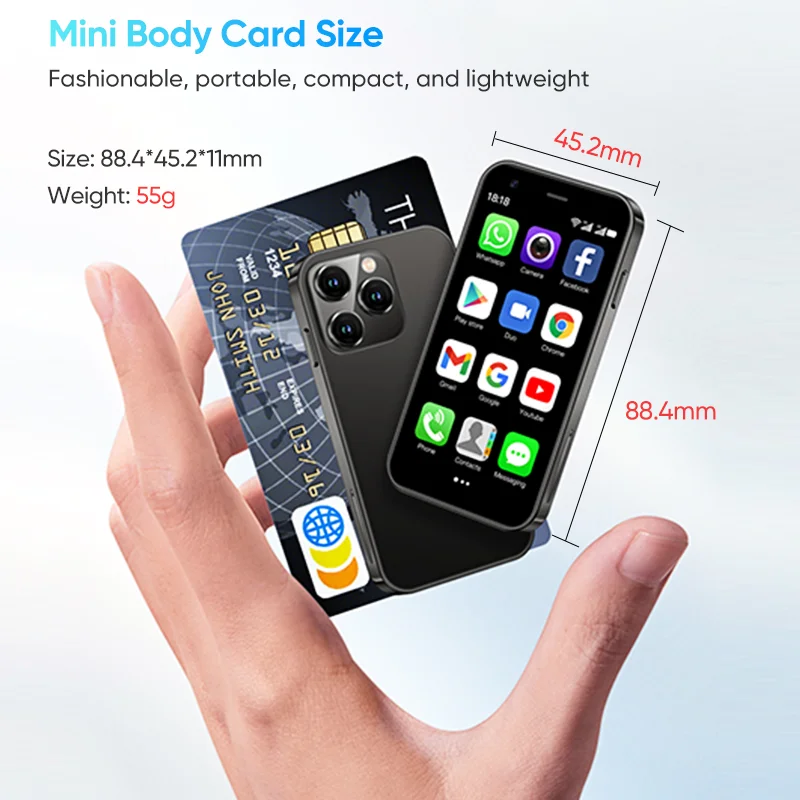 SOYES XS15 Mi Phone SmartPhone 3.0'' Dual SIM Standby 3G Mobile Phone Wifi GPS Play Store 2GB 16GB