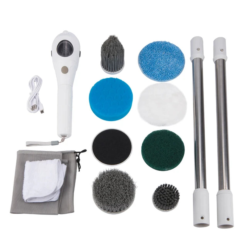 Electric Cleaning Brush Household Multifunctional Cleaning Brush 8 in 1 Wireless Cleaning Brush for Bathroom Kitchen Toilet
