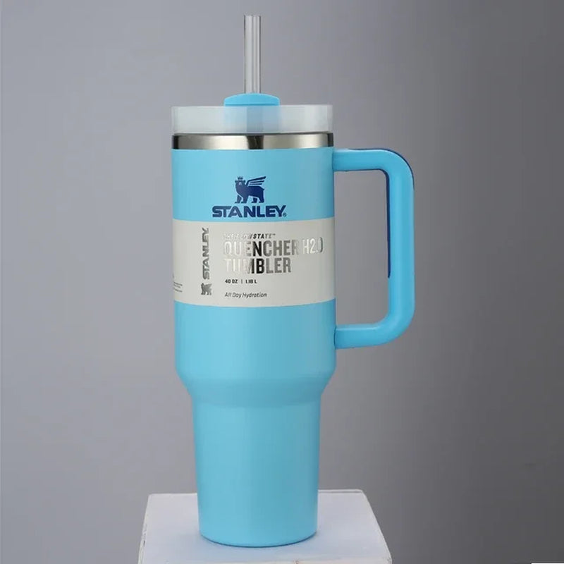 Tumbler with Handle Straw Lid Stainless Steel 30Oz/40Oz Vacuum Insulated Car Mug Double Wall Thermal Iced Travel Cup