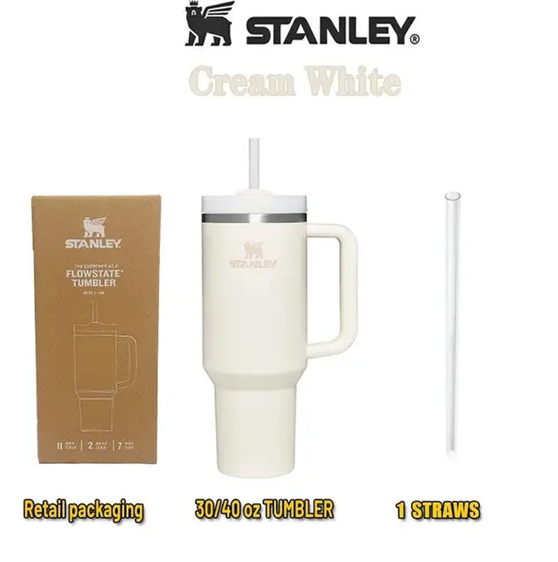 30Oz 887Ml/40Oz 1.18L QUENCHER H2.0 Tumbler with Handle with Straw Lids Stainless Steel Coffee Cup Car Mugs Fashion Gift