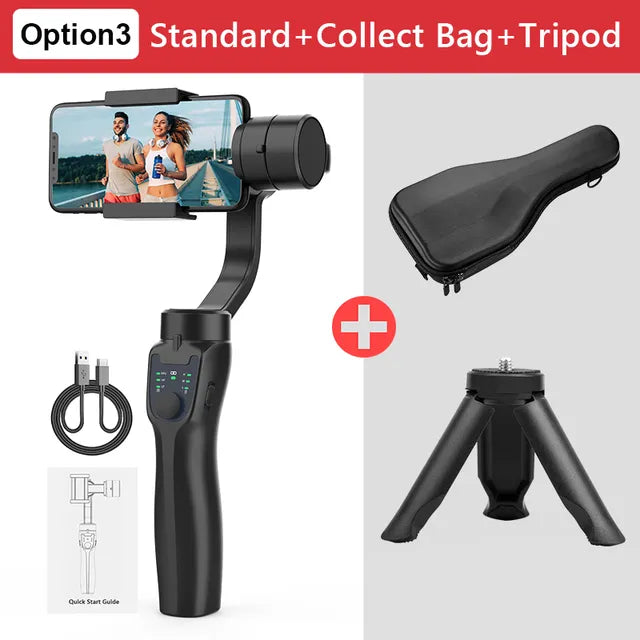 F8 Handheld 3-Axis Gimbal Phone Holder anti Shake Video Record Stabilizer for Smartphone