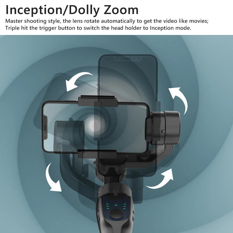F8 Handheld 3-Axis Gimbal Phone Holder anti Shake Video Record Stabilizer for Smartphone