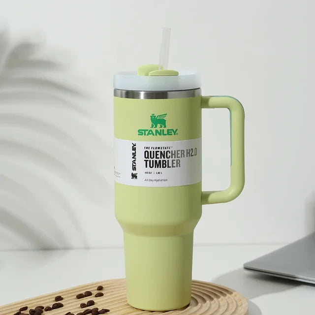 Tumbler with Handle Straw Lid Stainless Steel 30Oz/40Oz Vacuum Insulated Car Mug Double Wall Thermal Iced Travel Cup