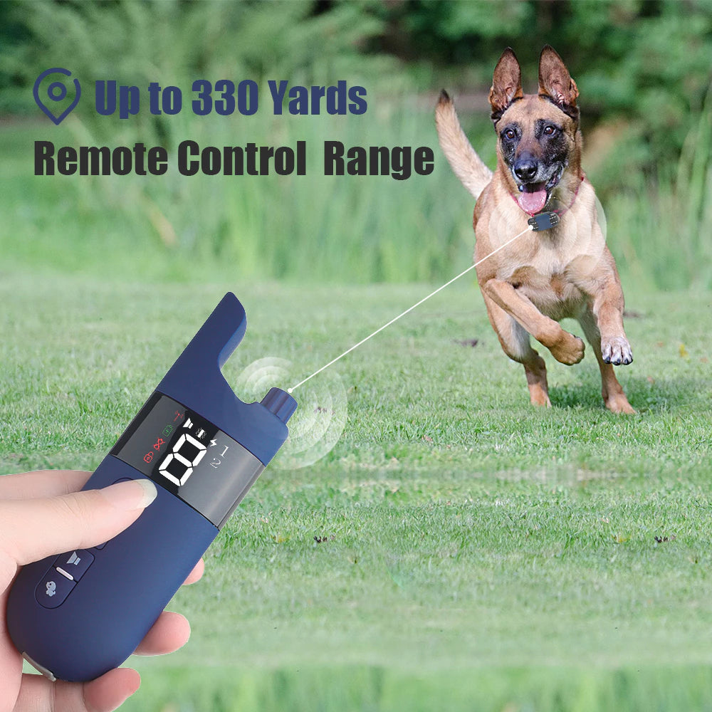 800M Electric Dog Training Collar Light IP7 Waterproof Pet Remote Control with Shock Vibration Sound Function Collars