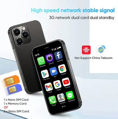 SOYES XS15 Mi Phone SmartPhone 3.0'' Dual SIM Standby 3G Mobile Phone Wifi GPS Play Store 2GB 16GB