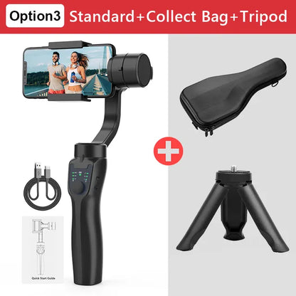 F8 Handheld 3-Axis Gimbal Phone Holder anti Shake Video Record Stabilizer for Smartphone