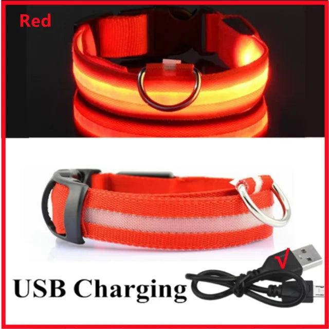 BeaconBuddy LED Dog (Adjustable Flashing Recharge Anti-Lost Dog Light Harness)