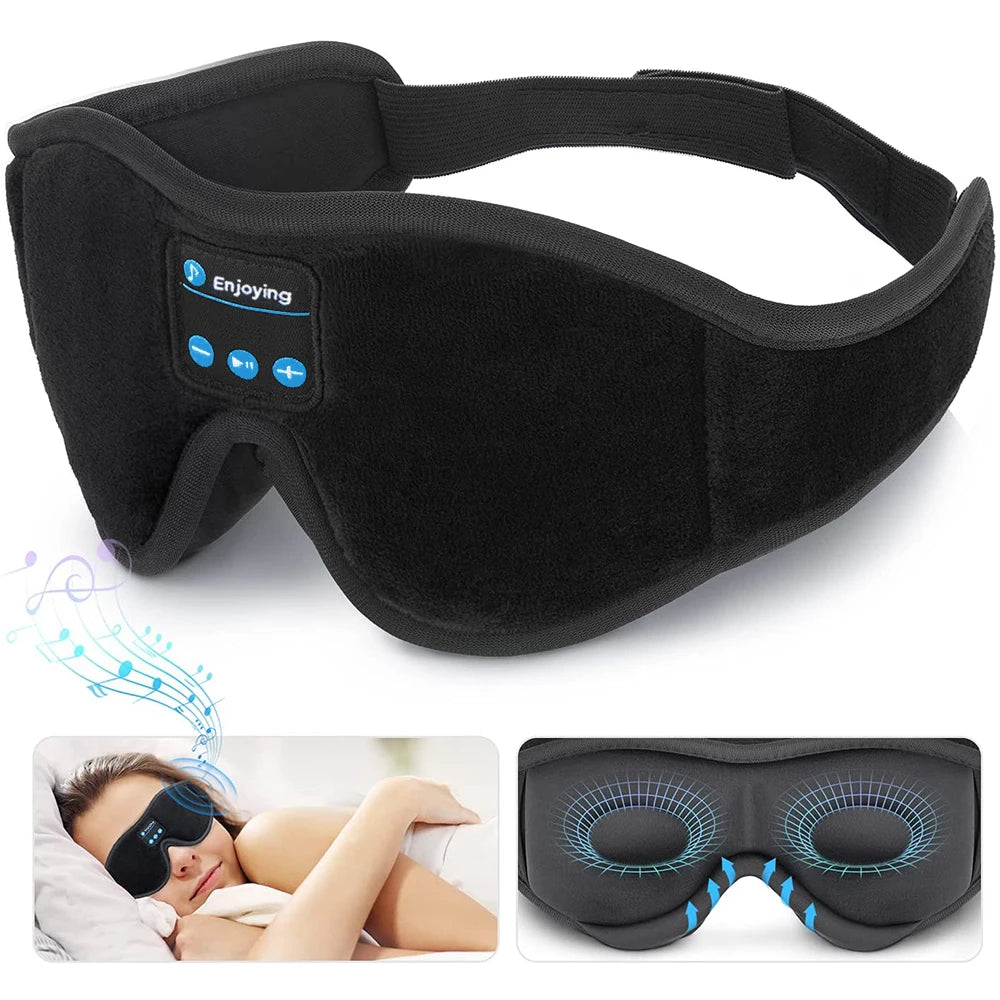 DreamWave Harmony: Wireless Music-Enabled 3D Sleep Headphones with Built-In HD Speaker