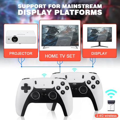 New GD10 PRO Video Game Stick Console 2.4G Double Wireless Controller Game 4K 58000 Games 256GB Retro Games Boy