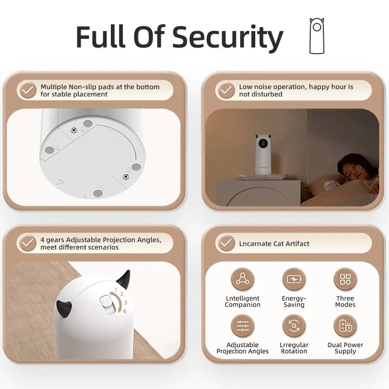Laser Lure Automatic Pet Entertainer (Smart Teasing Pet LED Laser)