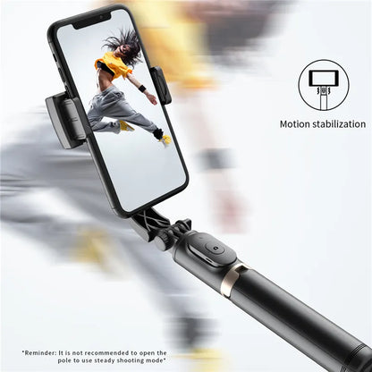2024 NEW Gimbal Stabilizer Selfie Stick Foldable Wireless Tripod with Bluetooth Shutter Monopod for IOS Android