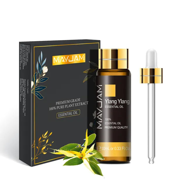 10ML Lavender Rose Eucalyptus Jasmine Vanilla Mint Sandalwood Tea Tree Orange Diffuser Aroma Essential Oil
