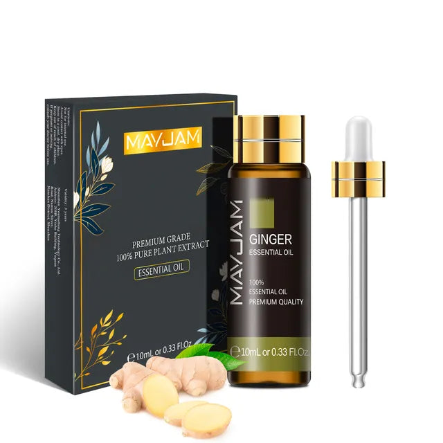 10ML Lavender Rose Eucalyptus Jasmine Vanilla Mint Sandalwood Tea Tree Orange Diffuser Aroma Essential Oil