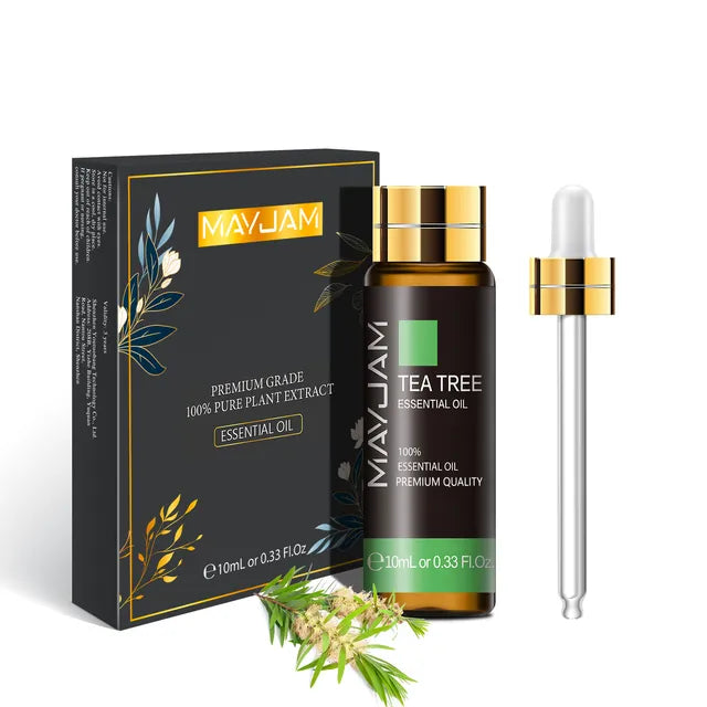 10ML Lavender Rose Eucalyptus Jasmine Vanilla Mint Sandalwood Tea Tree Orange Diffuser Aroma Essential Oil