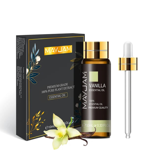 10ML Lavender Rose Eucalyptus Jasmine Vanilla Mint Sandalwood Tea Tree Orange Diffuser Aroma Essential Oil
