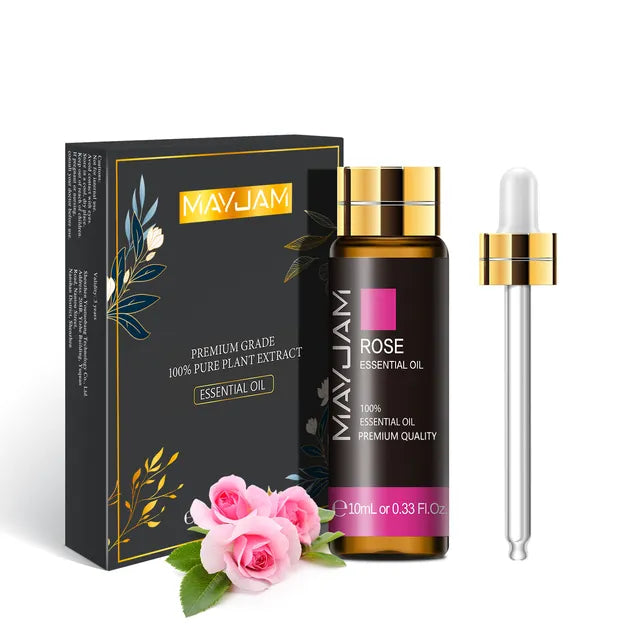 10ML Lavender Rose Eucalyptus Jasmine Vanilla Mint Sandalwood Tea Tree Orange Diffuser Aroma Essential Oil